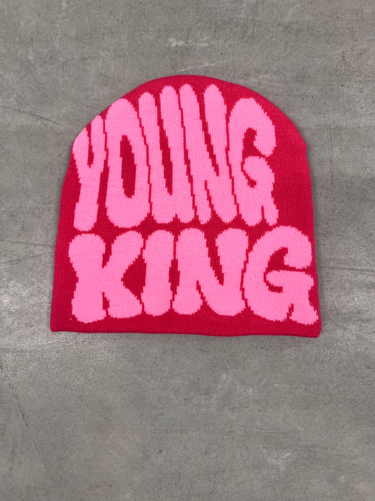 YK beanie *light pink & hot pink*