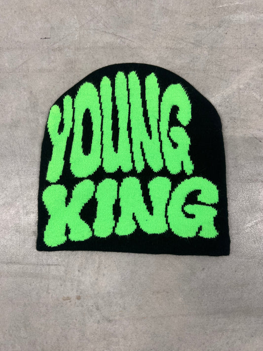 YK Beanie *Black & Green*